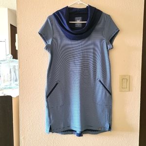 Blue Short Sleeve Dress